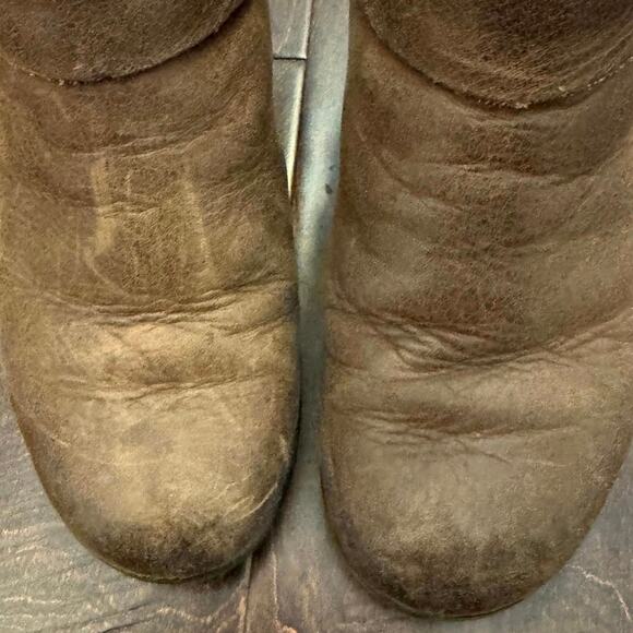 Keen Kate Women's Brown Leather Side Zip Wedge Ankle Booties Boot Size US7 UK4.5 - Picture 5 of 8